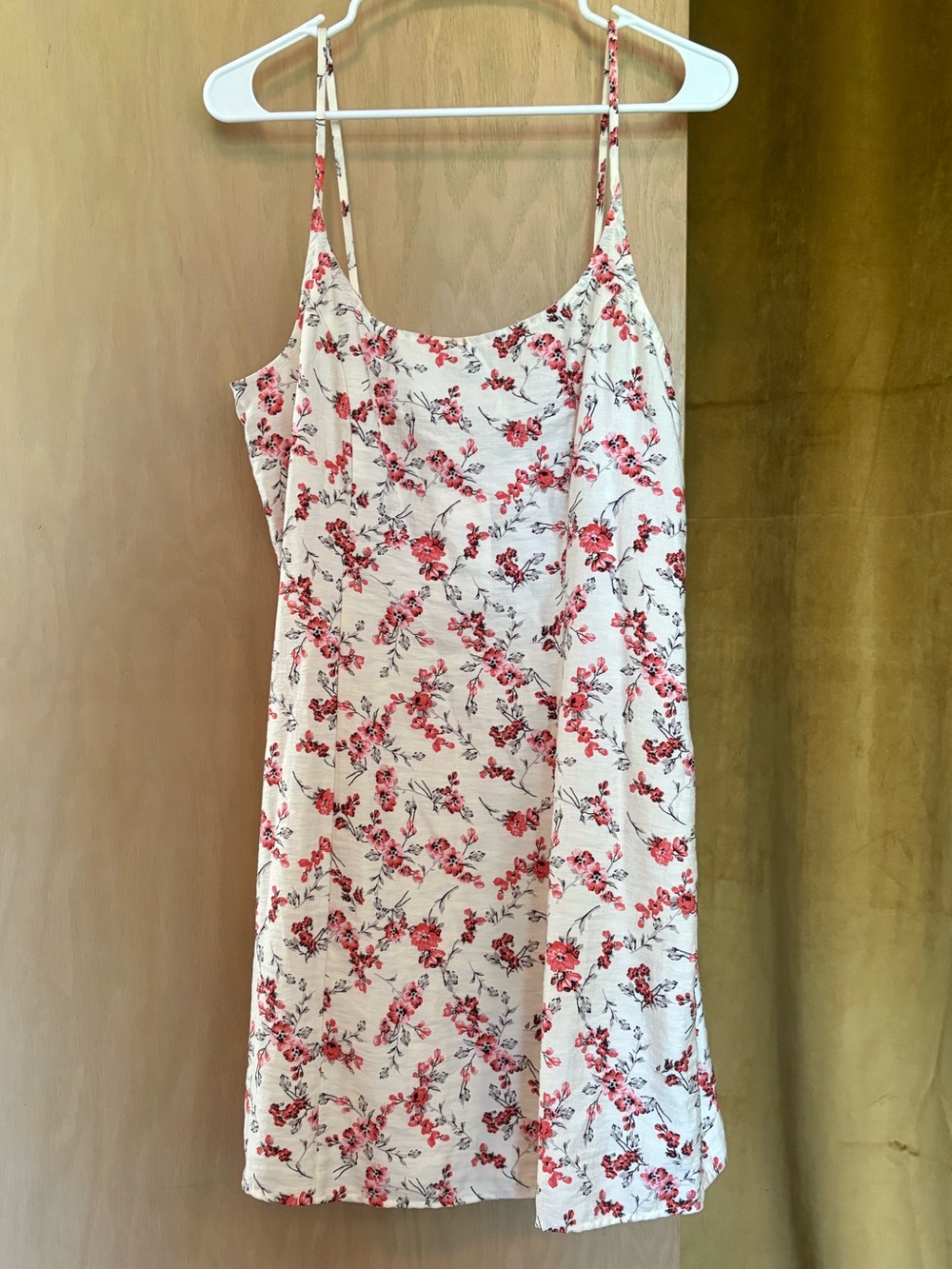 a new day White Slip Dress with Pink Floral Print